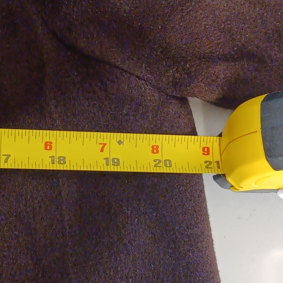 Vintage Cinzia Rocca 100% Wool Sz‎ 8 Old Money Wide-Collar Brown Neutral Coat - Picture 14 of 15